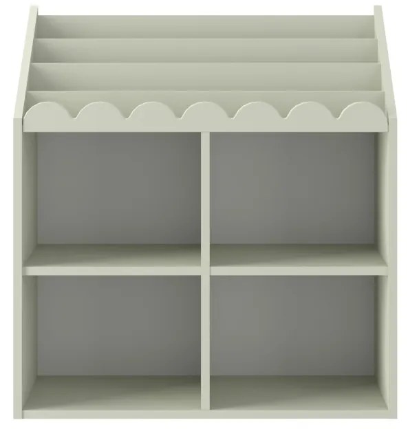 Biblioteca pentru copii Book Nook verde salvie H76 cm