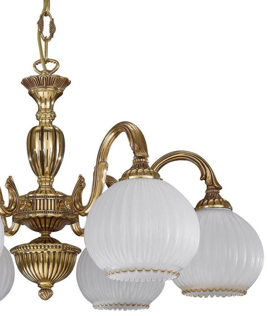 Candelabru din alama cu 6 brate design italian 9300