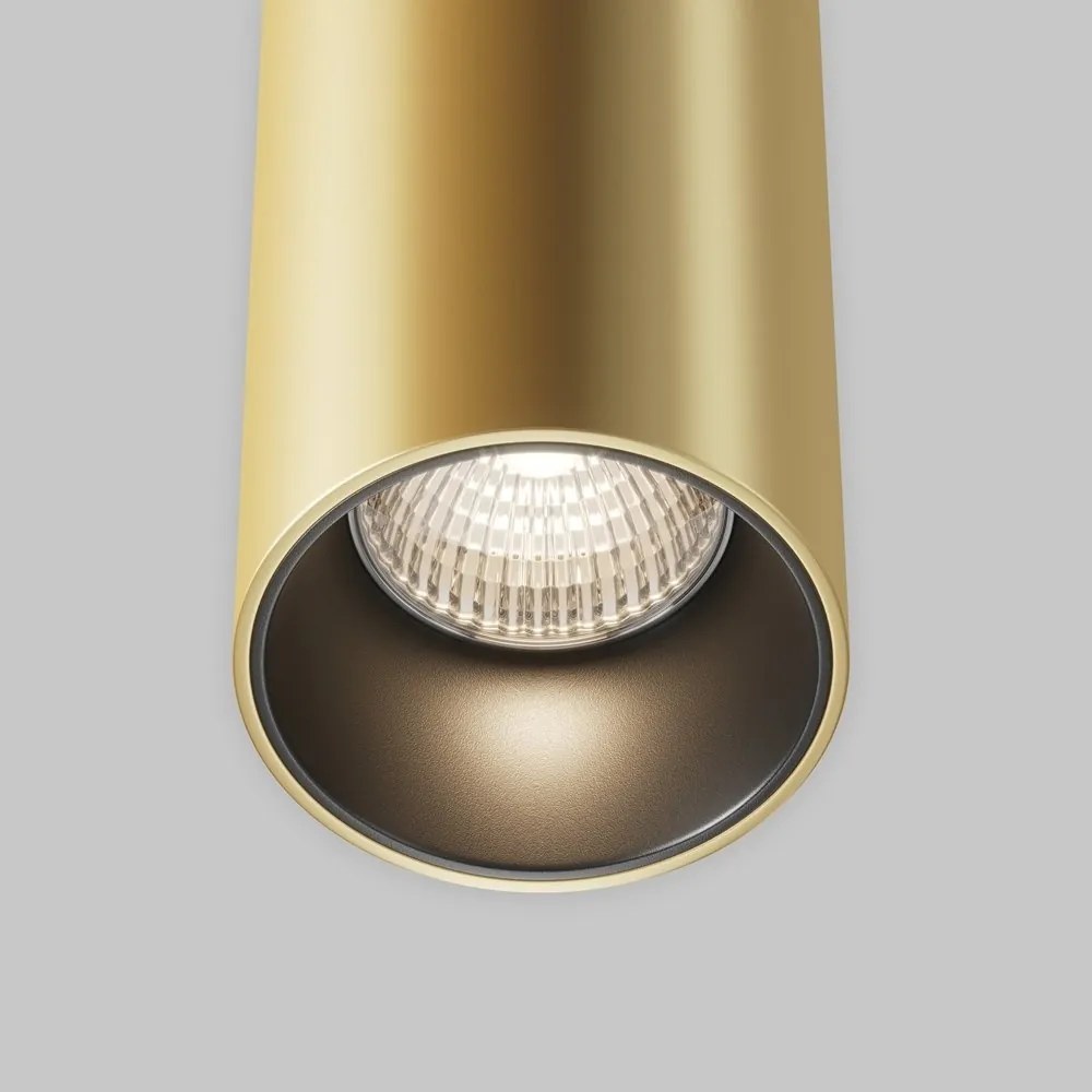 Pendul LED iluminat design tehnic Efir D-7,5cm 15W auriu