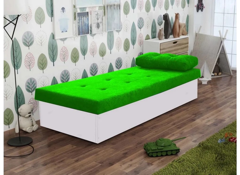 Supermobel Canapea BERTA, 190x80x38, suedine 24/alb