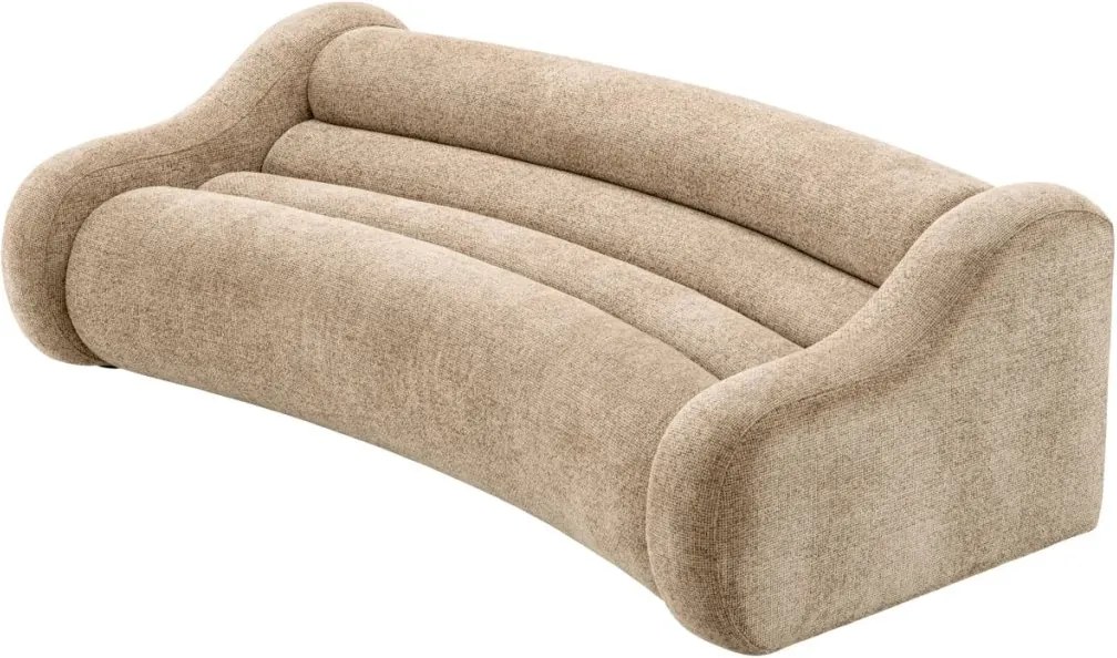 Canapea curbata design LUX Carbone, Lyssa sand