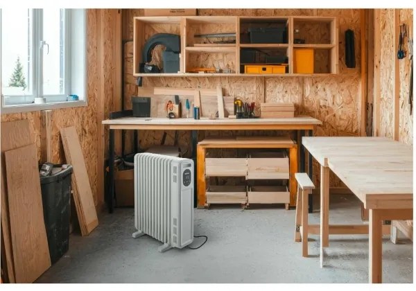 Sencor - Calorifer electric cu ulei, 13 elemente, 1000/2500W/230V, alb + telecomandă