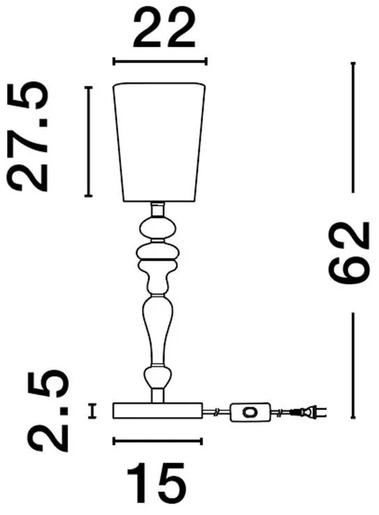 Veioza, Lampa de masa design modern KALLISTO