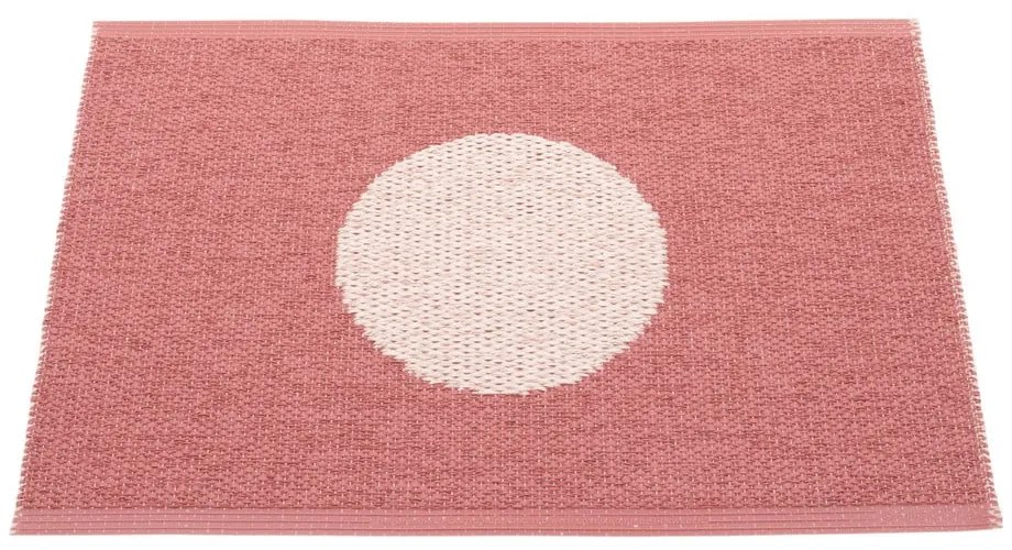 Covor pentru exterior și interior roșu deschis 70x50 cm Vera Pop Blush – Pappelina