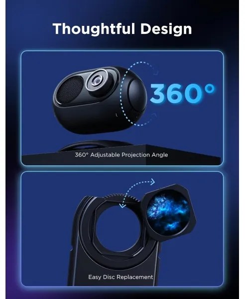 Govee Galaxy Light Projector 2 Pro Matter cu difuzor Wi‑Fi