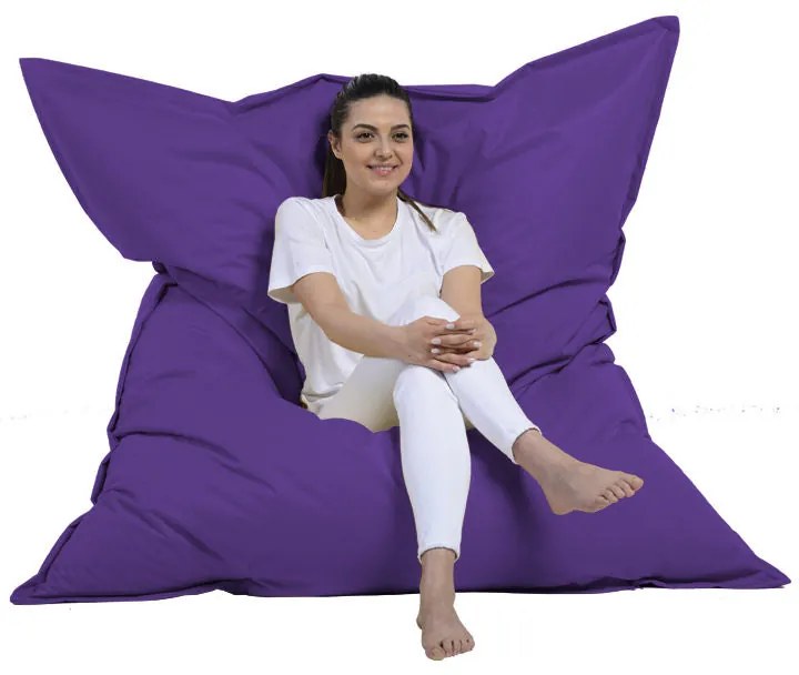 Fotoliu puf pentru grădină Giant Cushion 140x180 - Purple