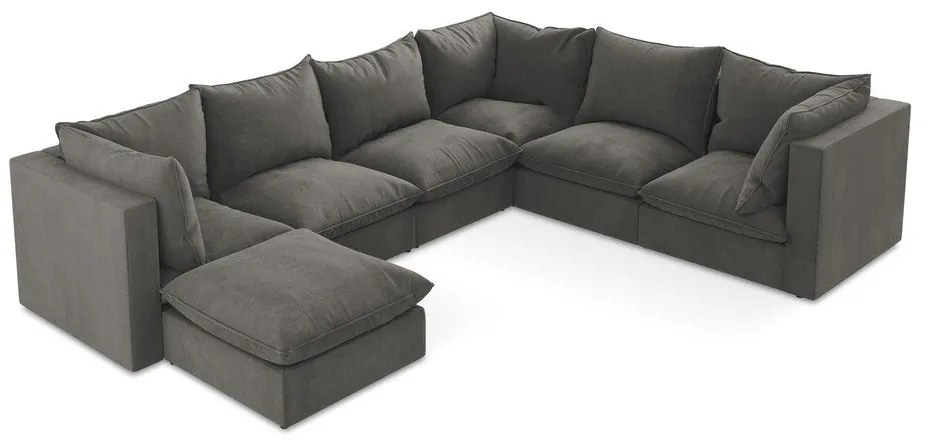 Colțar gri închis (cu colț pe partea dreaptă/în formă de "U") Manao – Makamii