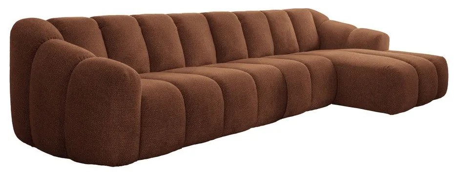 Colțar teracotă (cu colț pe partea dreaptă/cu șezlong) Shell – Miuform