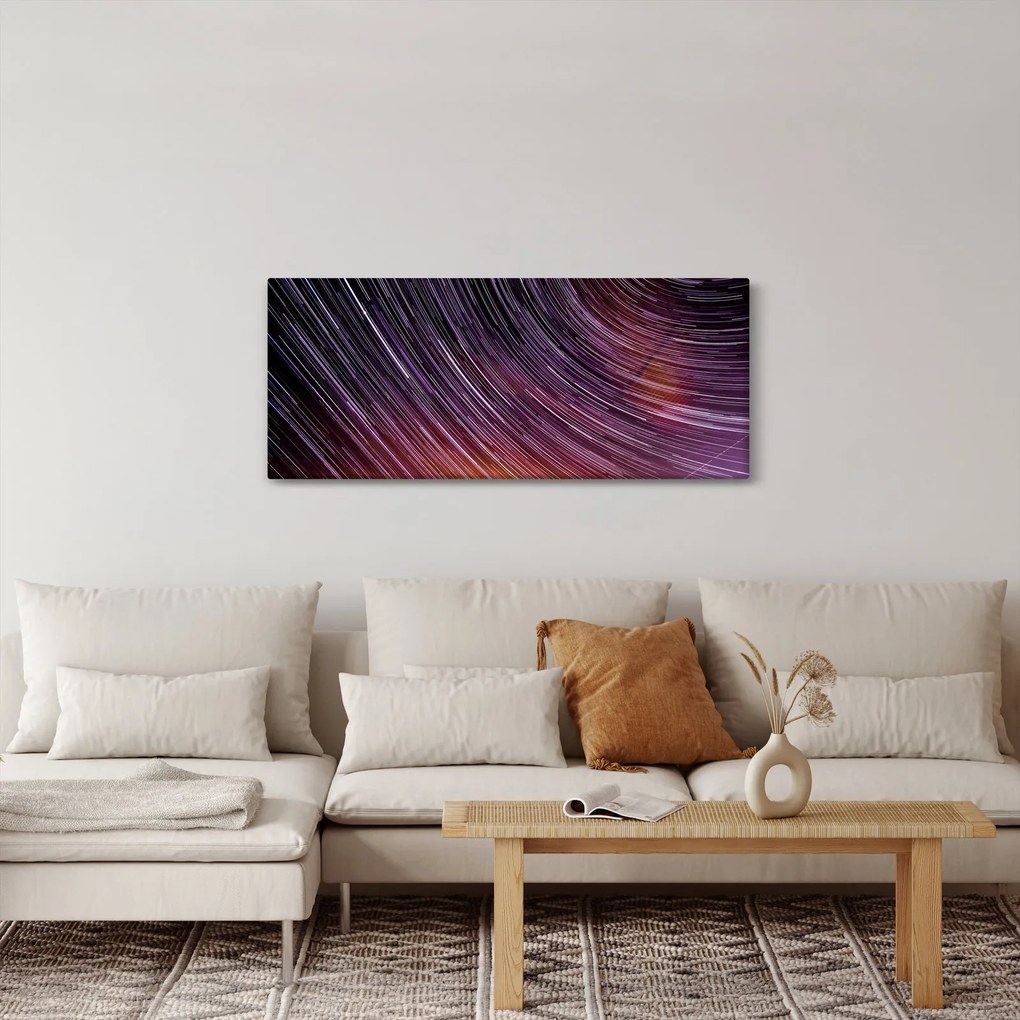 Tablou cu stele șterse pe cer (120x50 cm)