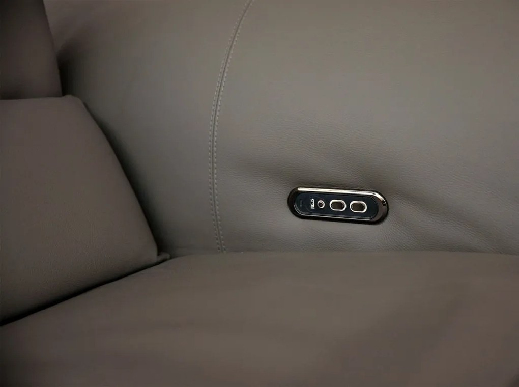 Coltar LUX design italian modular cu functia relax Cowhide gri inchis