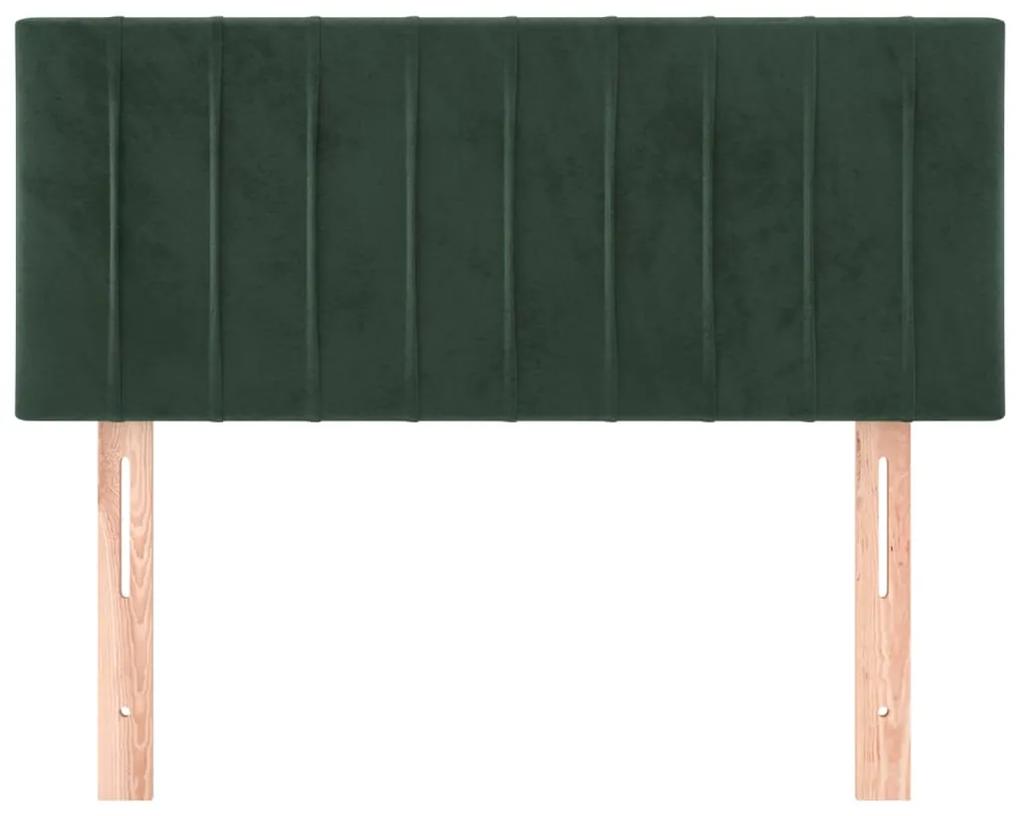 Tablie de pat, verde inchis, 100x5x78 88 cm, catifea 1, Verde inchis, 100 x 5 x 78 88 cm