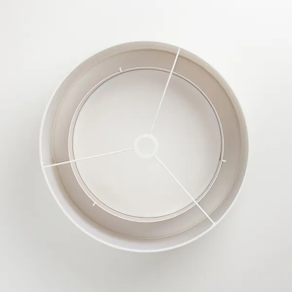 Brilagi - Lustra aplicată LED CERIA 1xE27/40W/230V, diam. 50 cm, alb/bej