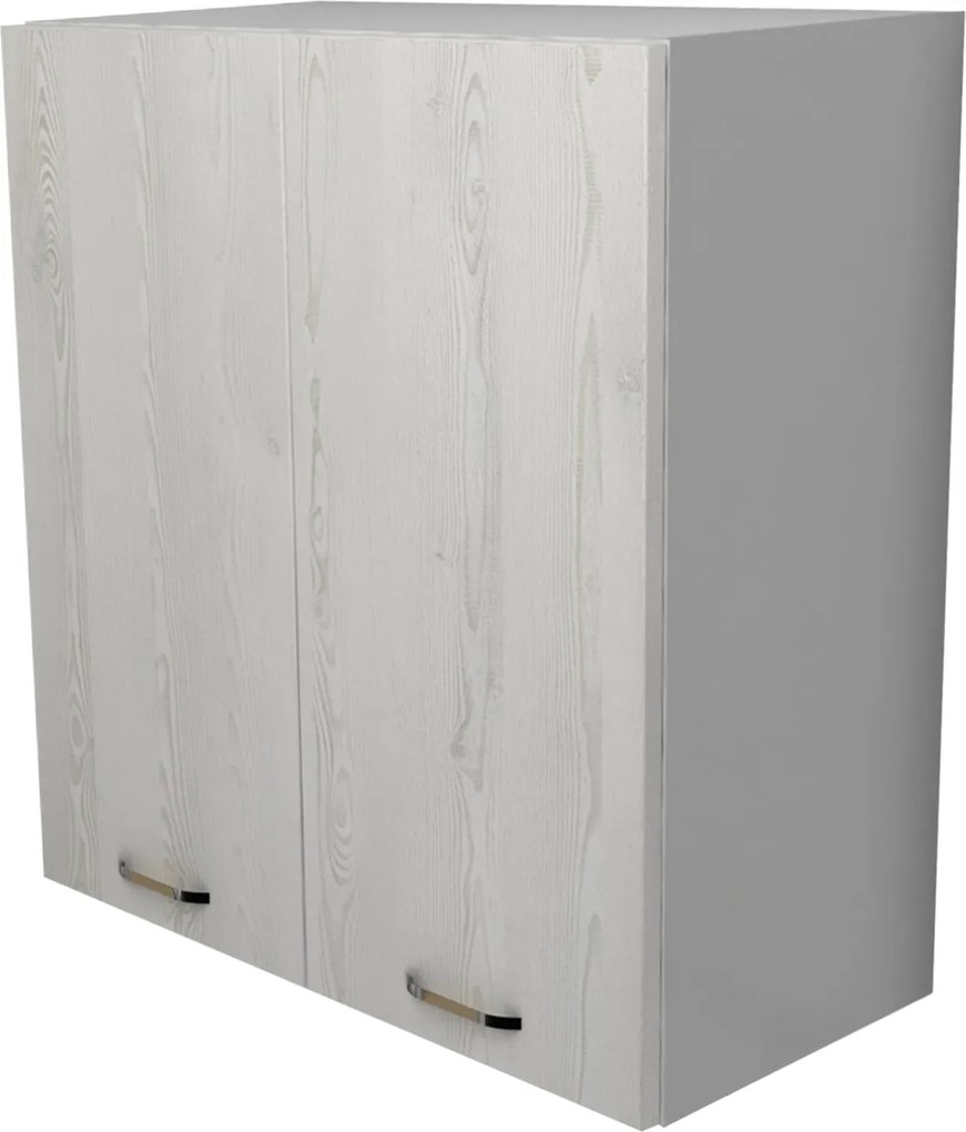 Corp Superior Lecce, 2 Usi, Pin Alb/Alb, 60 x 30 x 65 cm