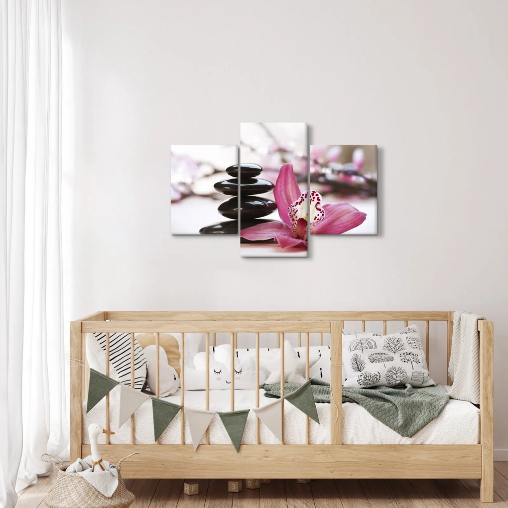 Tablou cupietre pentru masaj și orhidee (90x60 cm)