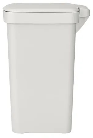 Coș cu pedală Brabantia StepUp 1008477, 10 L, Materiale ecologice, Deschidere mare, Gri deschis