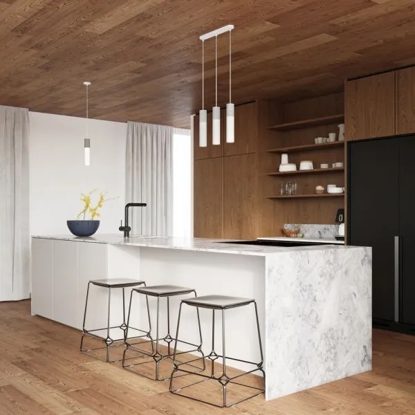 Sollux SL.0647 - Lustr BORGIO 1xGU10/40W/230V beton/metal alb