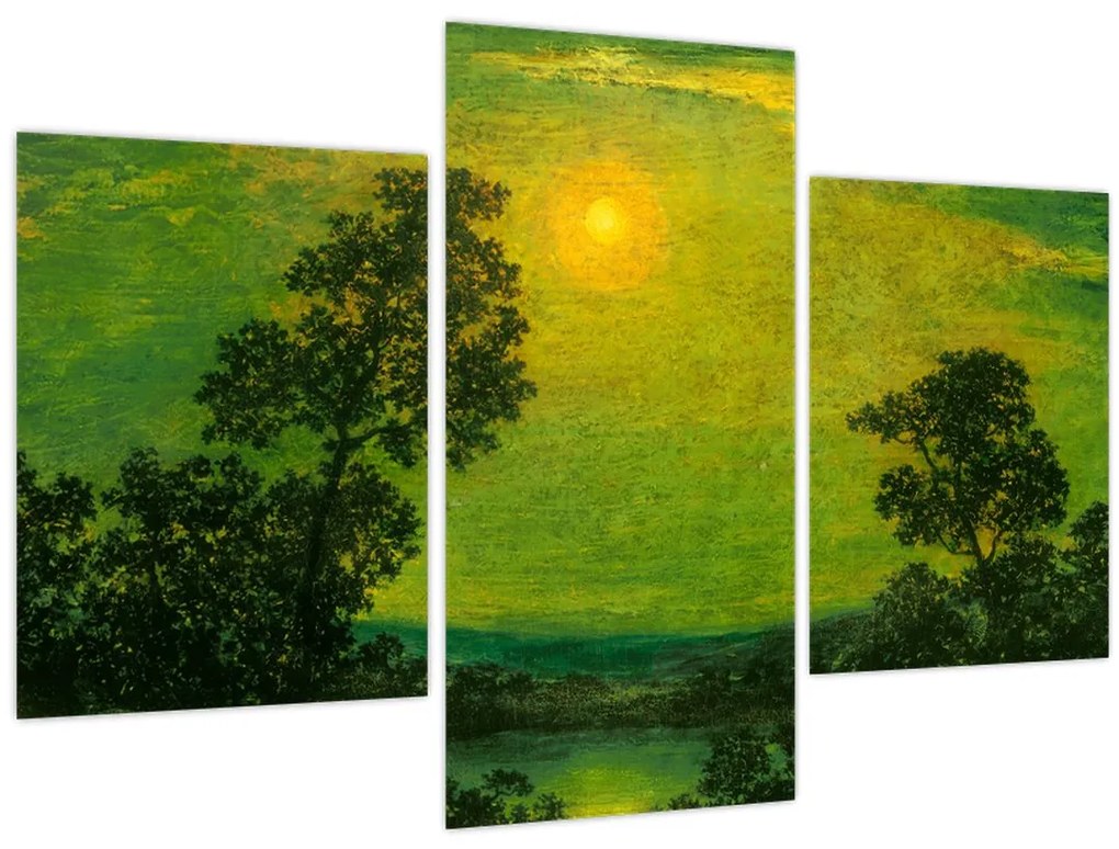 Tablou - Imitator of Ralph Albert Blakelock, Moonlight, reproducere (90x60 cm)