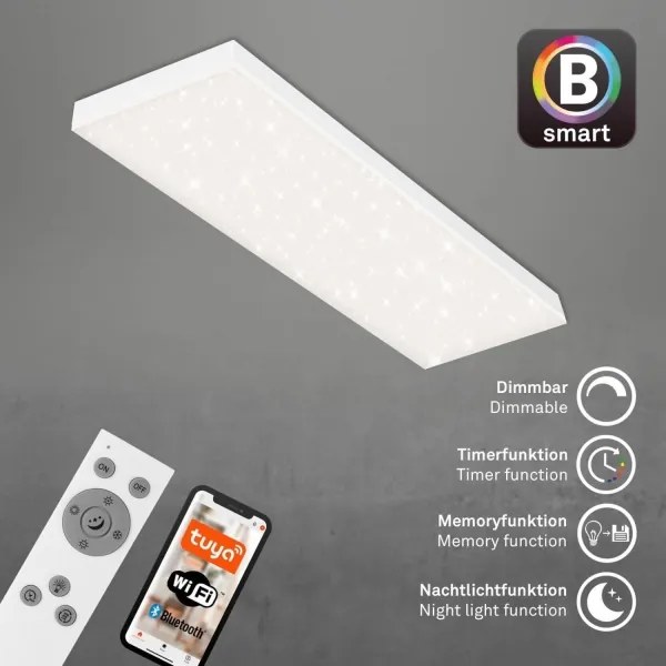 Panou LED aplicat dimabil Brilo FRAMELESS LED/28W/230V Wi-Fi Tuya + telecomandă