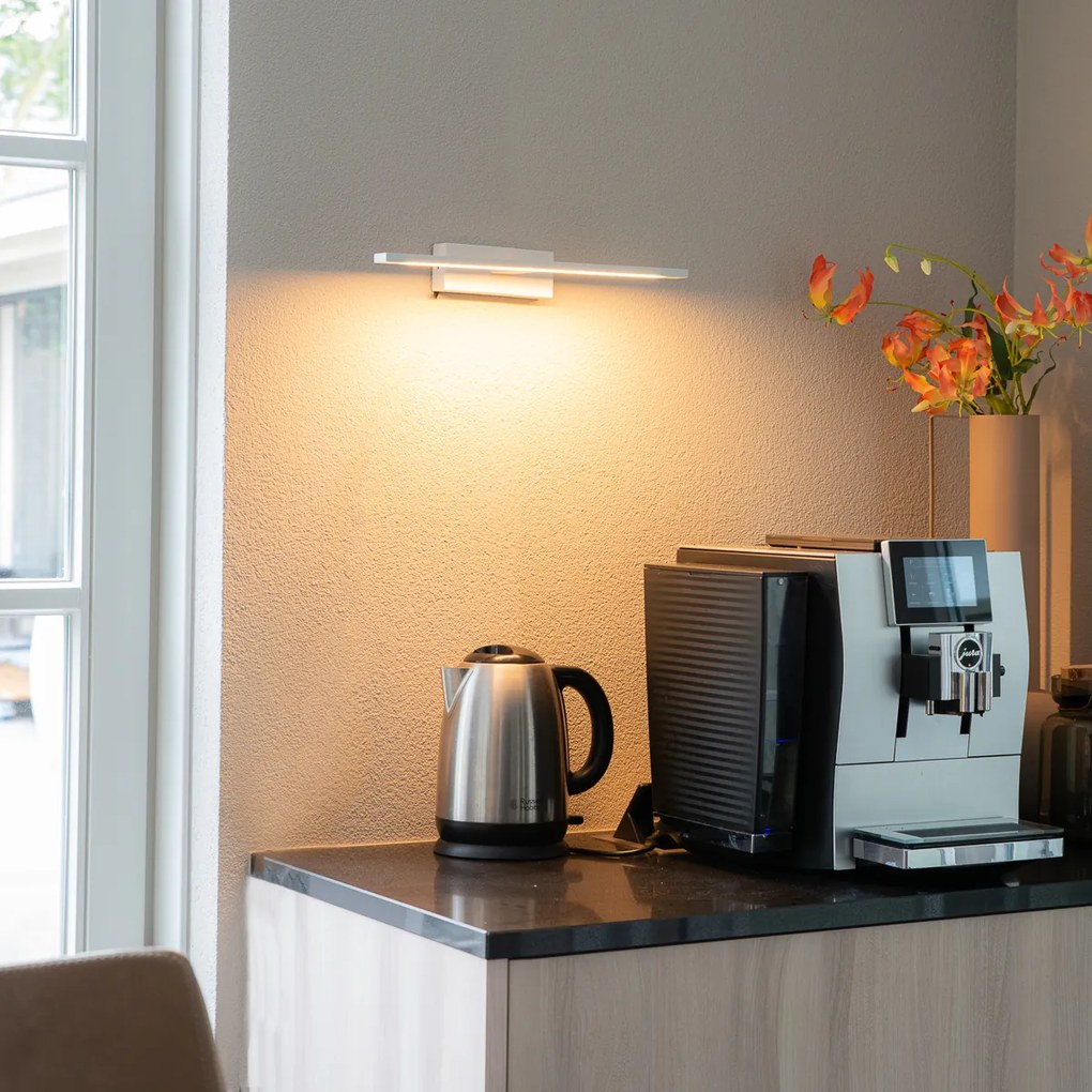 Aplică albă 41,5 cm cu LED inclus IP44 - Jerre