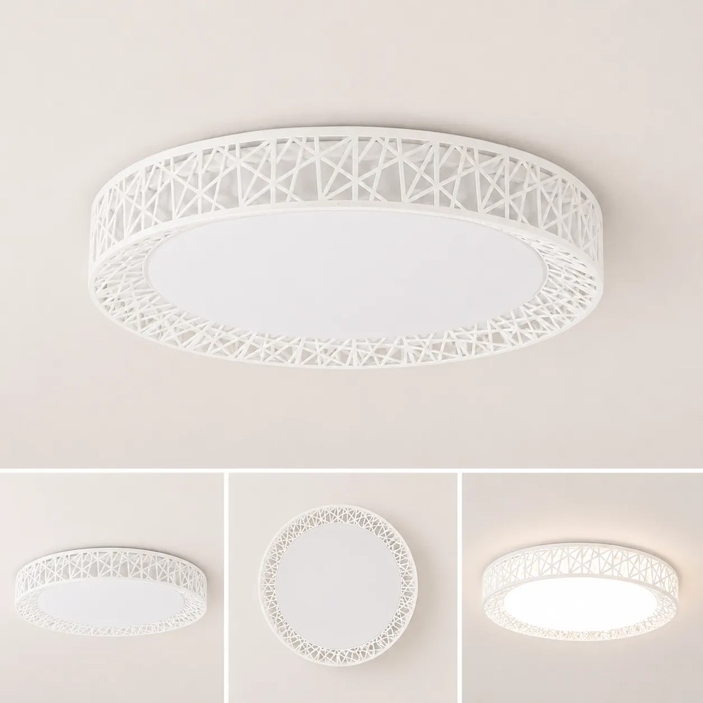 Plafoniera LED Erste Adaline 48W 50cm, Design Circular Modern, Temperatură Culoare 3000K-6000K 3CCT, Iluminat Eficient Alb Mat, Corp Lumini Interior