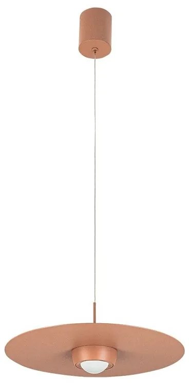 Lustra, Pendul LED 21W 3000K SANDY BRICK RED ZB-2586