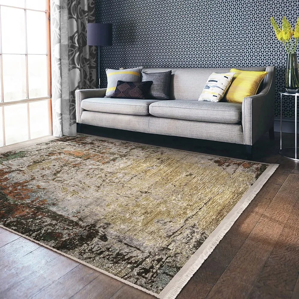 Covor maro-bej de tip traversă 80x200 cm – Mila Home