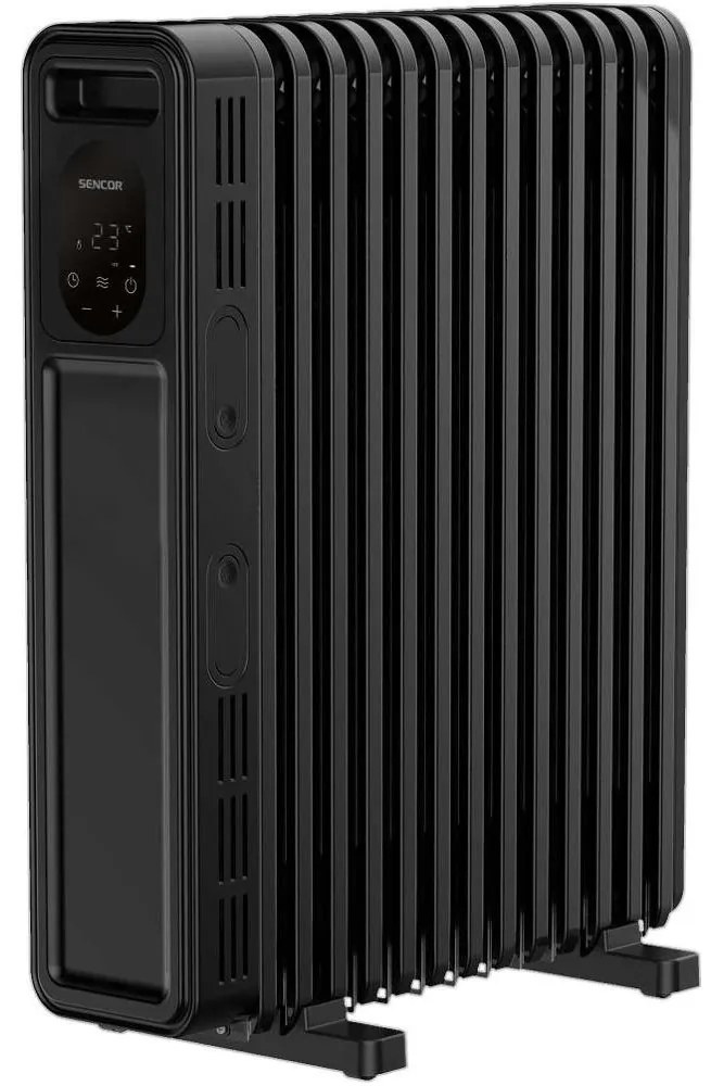 Sencor - Radiator cu ulei, 13 elemente, 1000/2500W/230V, negru, cu telecomandă