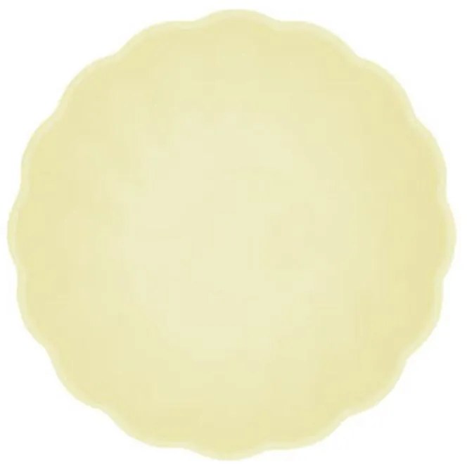 Colorat Vert Decor Farfurie adâncă galbenă, set de 6, 14,8 cm