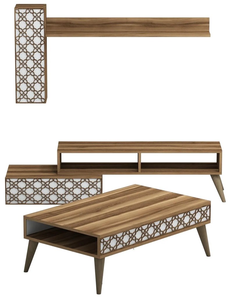Set mobilier living Komite (nuc + alb). 1094085