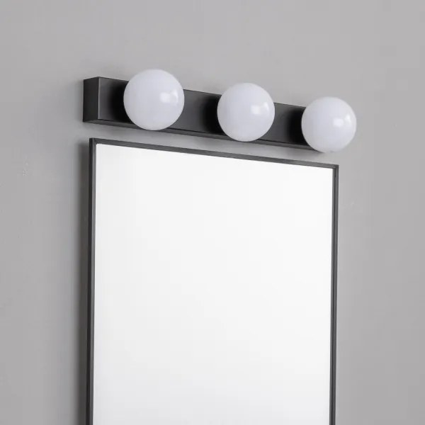 BRILAGI - SET 2x LED Aplică de perete pentru baie HOLLYWOOD 3xLED/3W/230V 39 cm IP44 negru