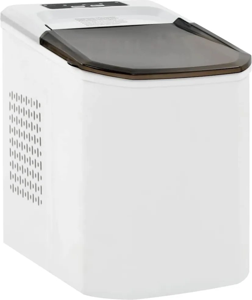 vidaXL Aparat de făcut cuburi de gheață, alb, 1,4 L, 15 kg / 24 h