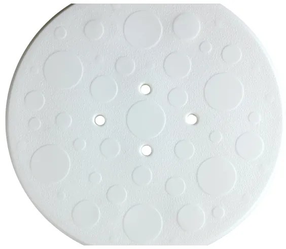 WENKO 1792921100 - Taburet SECURA, 45,5 x 45,5 cm, alb/argintiu/gri