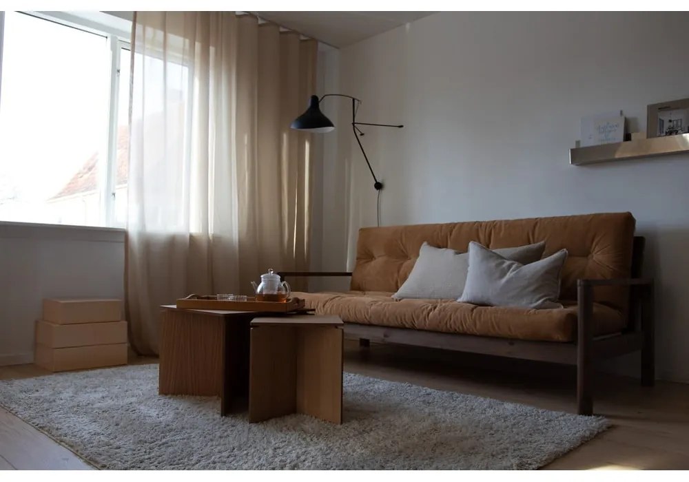 Canapea bej extensibilă 205 cm Knob – Karup Design