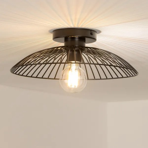 Brilagi - Lustră aplicată LED CERIA WIRE, 1xE27/40W/230V, Ø 26 cm, negru