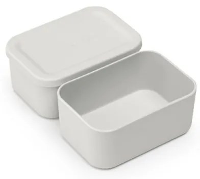 Cutie pentru alimente Brabantia Make&Take 1006292, 2 L, Cu separatoare, Inchidere etansa, Fara BPA, Gri deschis