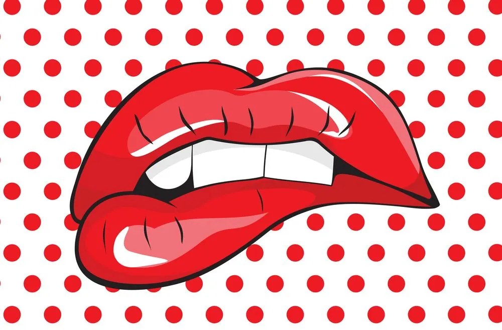 Tablou pop art buze