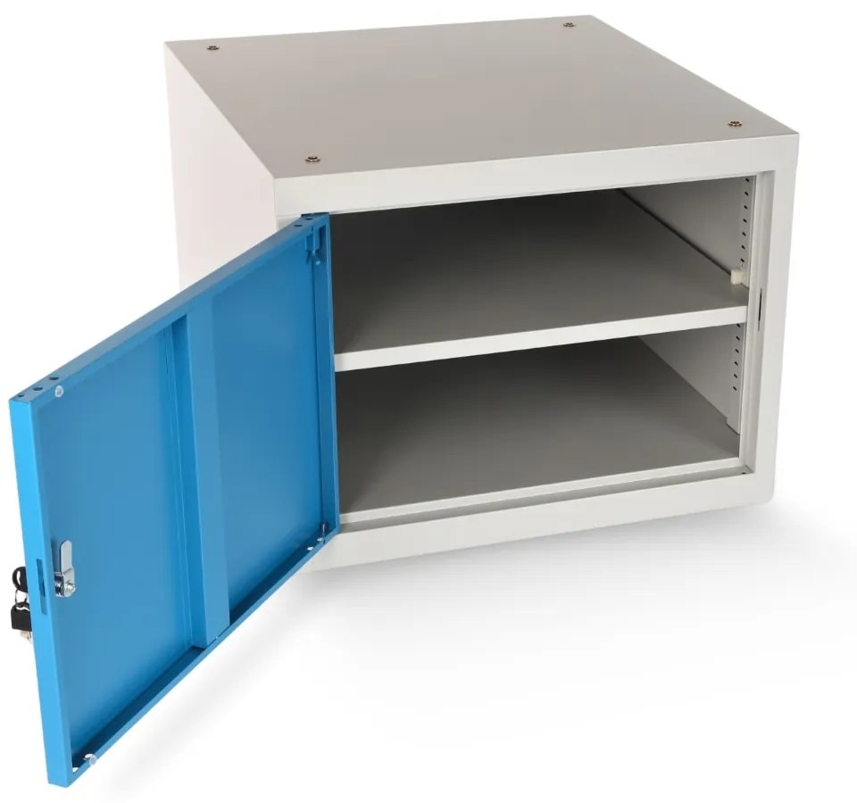 Masa atelier Solid MDF-21, 180 cm, 2 cutii suspendate, negru