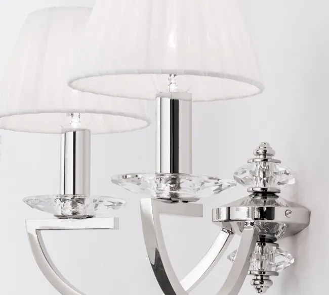 Aplica de perete cristal Swarovski eleganta de lux Avala 2L nickel plated