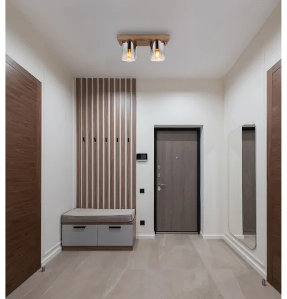 Globo 15915-2 - Plafonieră UNDERWOOD, 2 x E27 / 40 W / 230 V, 16 x 41 cm