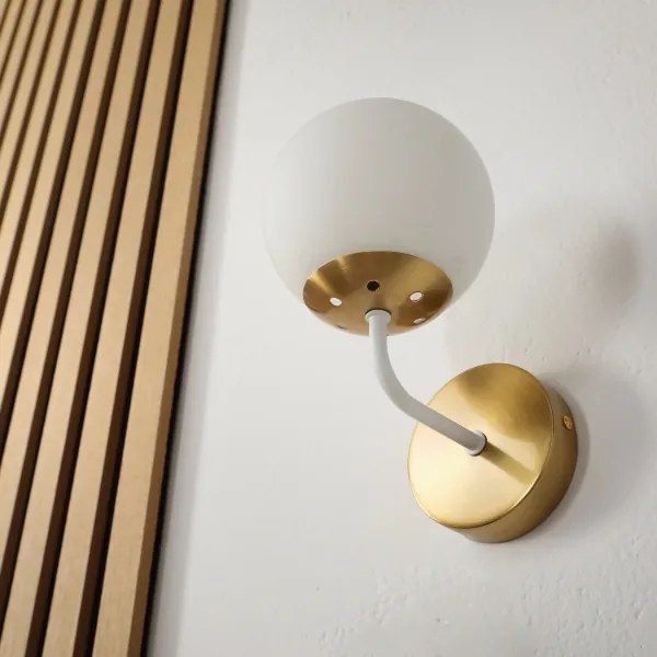 Brilagi - Aplica de perete MALIVA 1xE14/15W/230V, aurie/albă