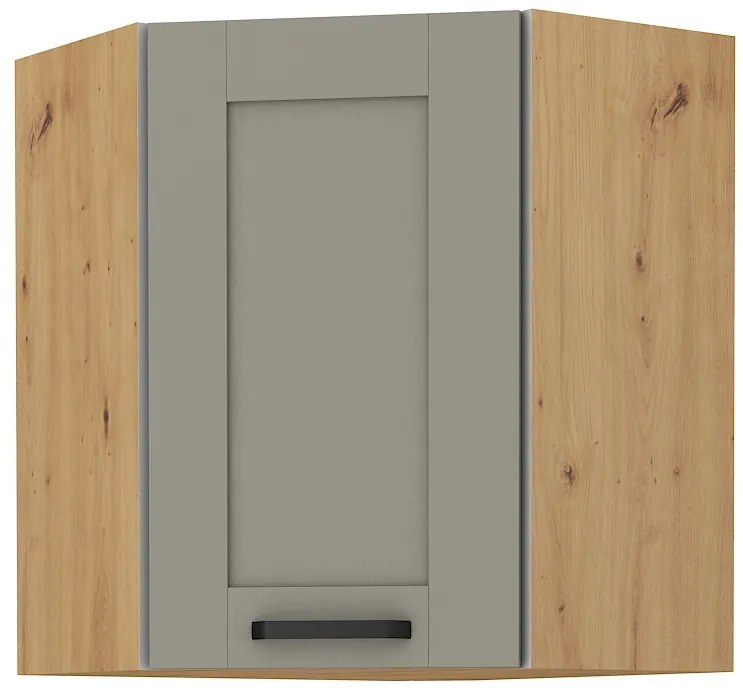 Dulap superior de bucătărie de colț Lucid 58 x 58 GN 72 1F (Stejar artisan + claygrey). 1045502