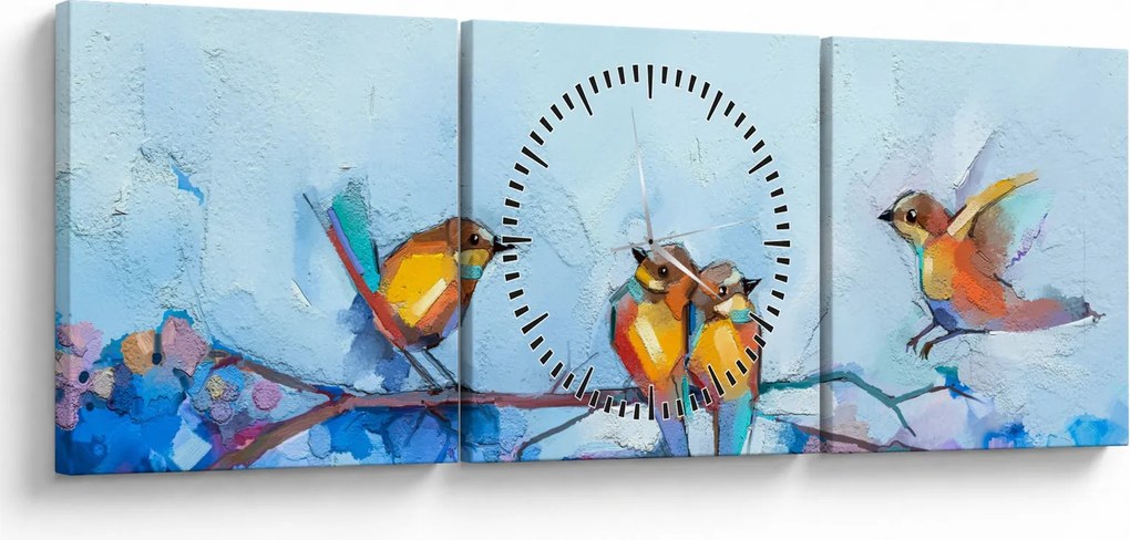 Tablou - Trezirea nturii (cu ceas) (90x30 cm)