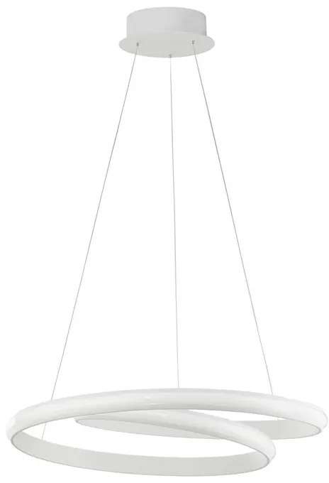 Lustra suspendata LED design modern Malvi, alb NVL-9357041