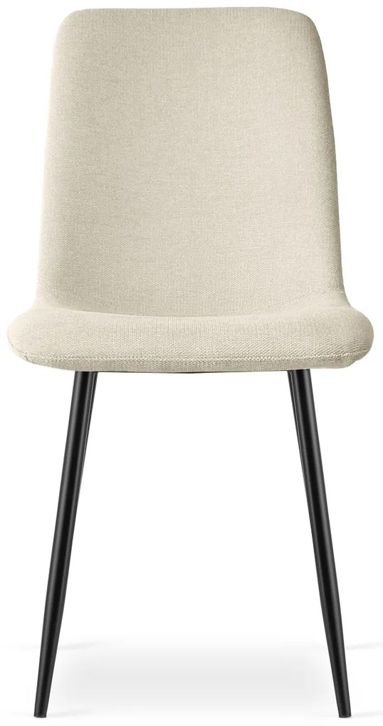 Scaun bucatarie crem RIFT cu picioare negre