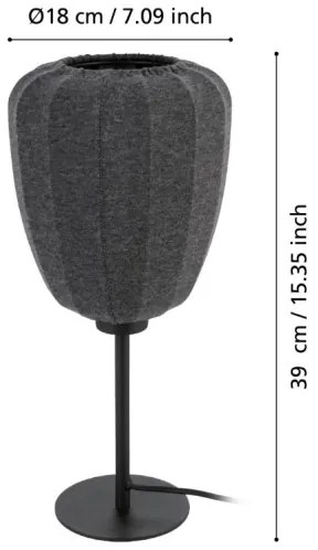 Lampă de masă Eglo 43946 BARLASTON 1xE27/40W/230V