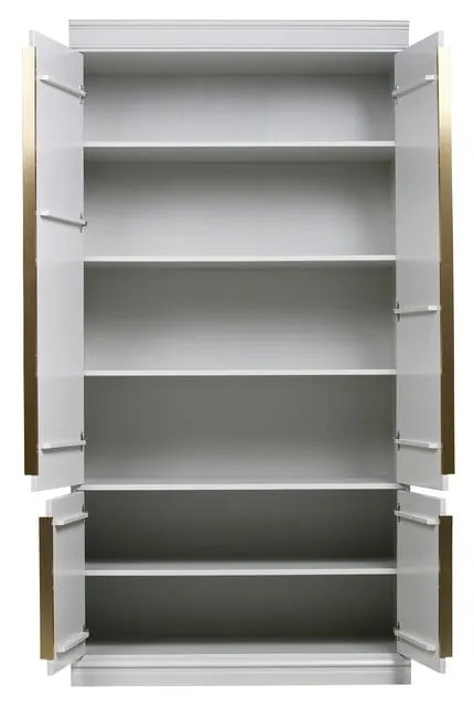 Șifonier din lemn de pin gri deschis cu ușă cu balamale 110x215 cm Organize – BePureHome