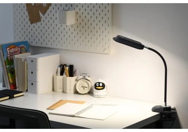 Immax 08998L - Lampă de birou LED+CCT, reglabilă, cu clemă CLIP, 7,5W/230V, neagră