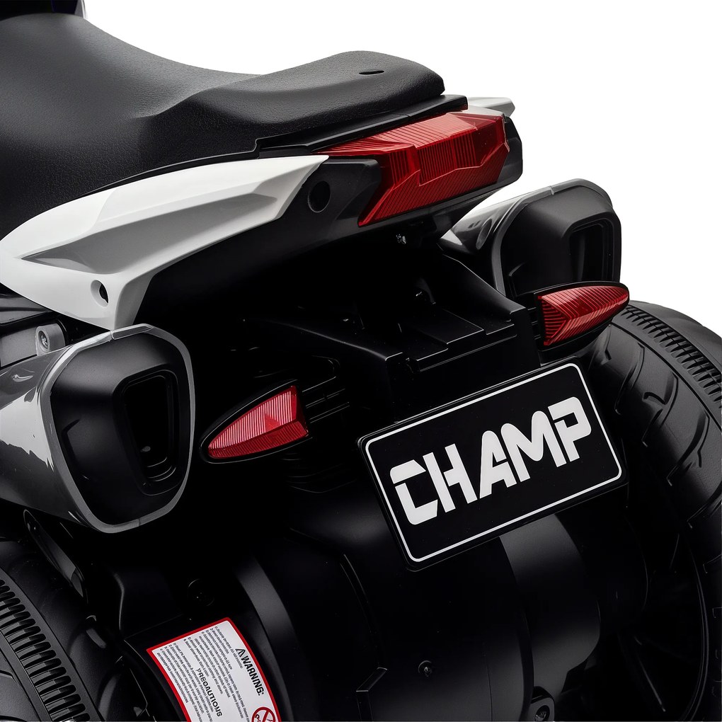 HOMCOM Motocicletă Electrică pentru Copii 3-5 Ani, Max. 25kg, cu Baterie 6V, Albastru | Aosom Romania