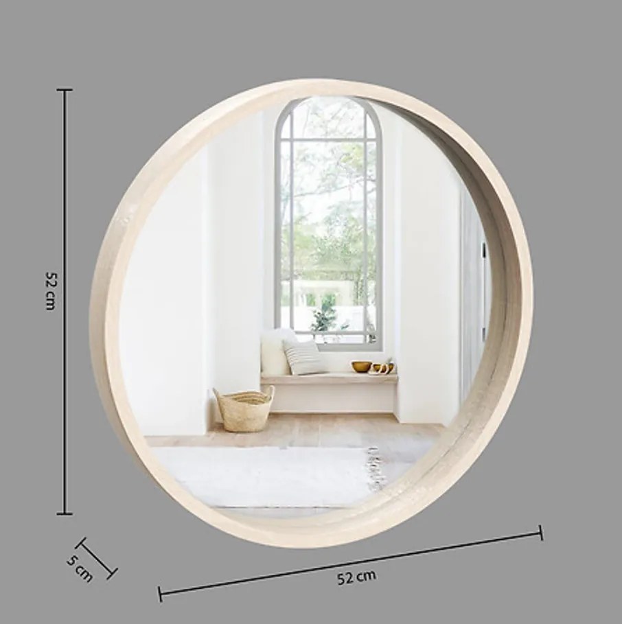 Oglinda rotunda de perete MIRALIA Ø 50cm