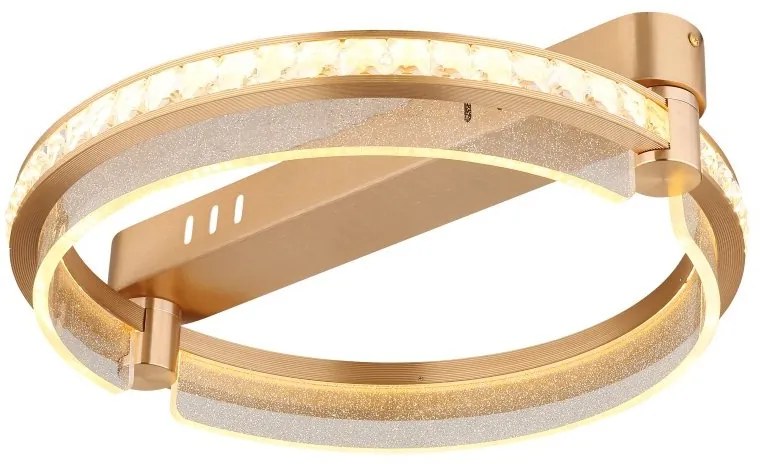 Lustra LED aplicata design circular cu telecomanda BLONDIE D-40cm